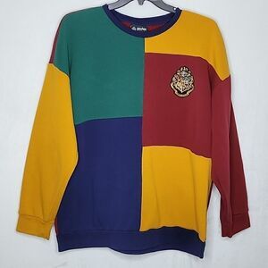 Harry Potter Hogwarts Colorblock Crewneck Sweater Size 2X